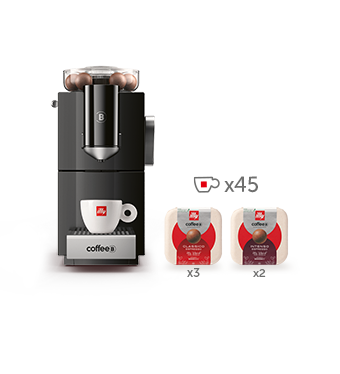 Set Macchina illy CoffeB + 3 confezioni Classico + 2 confezioni Intenso