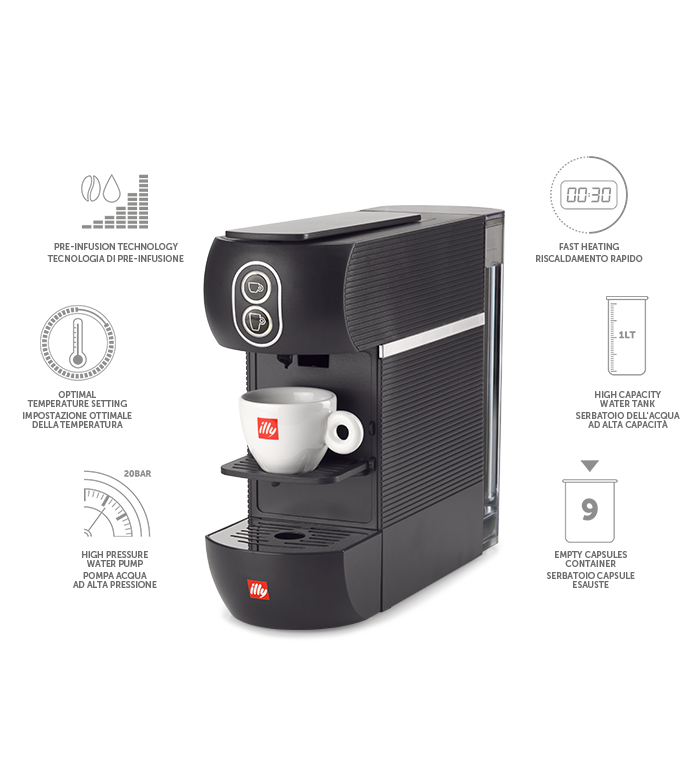 Macchina da caffè a capsule compatibili - illy easy image number 3
