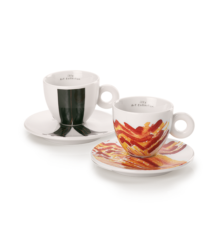 SET OF TWO CAPPUCCINO CUPS – GENESI ILLY ART COLLECTION image number 2
