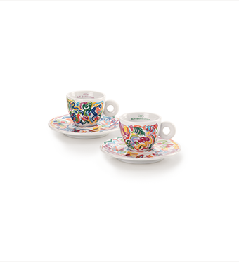 ENSEMBLE DE DEUX TASSES À ESPRESSO – ILLY ART COLLECTION SOL CALERO