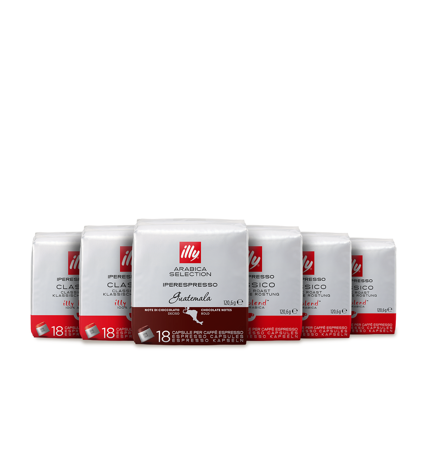 Confezione di 6 caff&egrave; in capsule Iperespresso CLASSICO e Guatemala image number 1