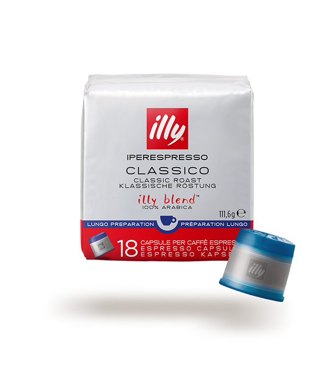 Iperespresso koffiecapsules - Lungo - CLASSICO branding - 18 stuks