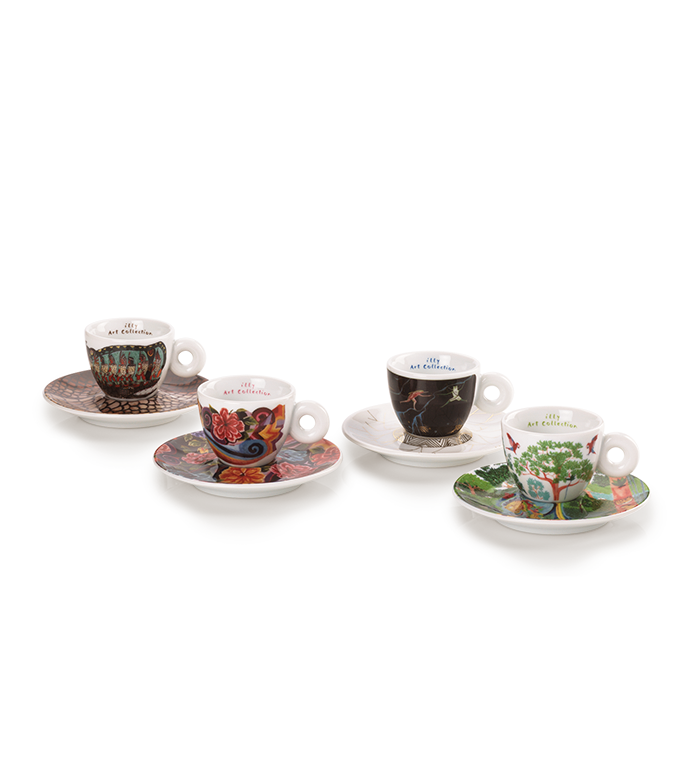 ホット商品 4 espresso illy - Collection Art illy 2024 Biennale cups コーヒーカップ