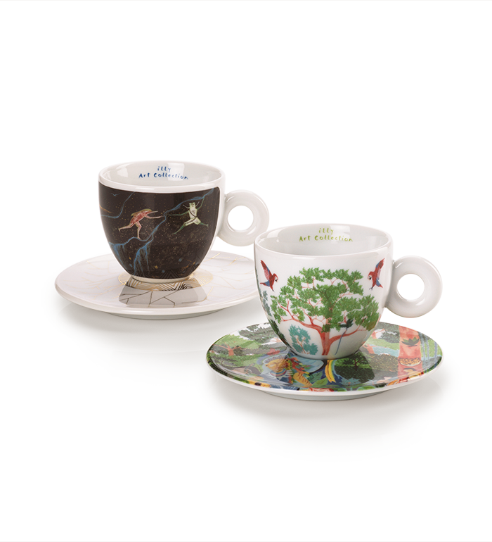 SET MIT 2 CAPPUCCINOTASSEN – DIE ILLY ART COLLECTION FÜR DIE KUNSTBIENNALE 2024 image number 2