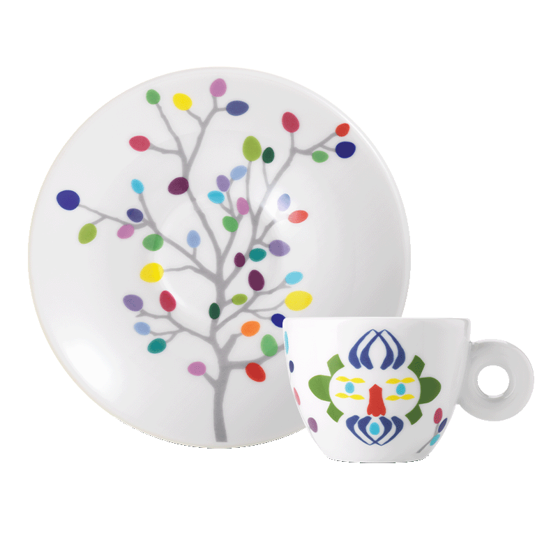 Set of 2 Espresso Cups - illy Art Collection Pascale Marthine Tayou