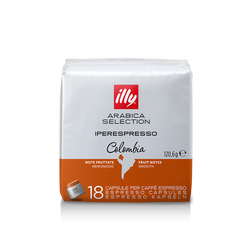Café illy Cápsula Iperespresso Arabica Selection Colômbia - 18 un
