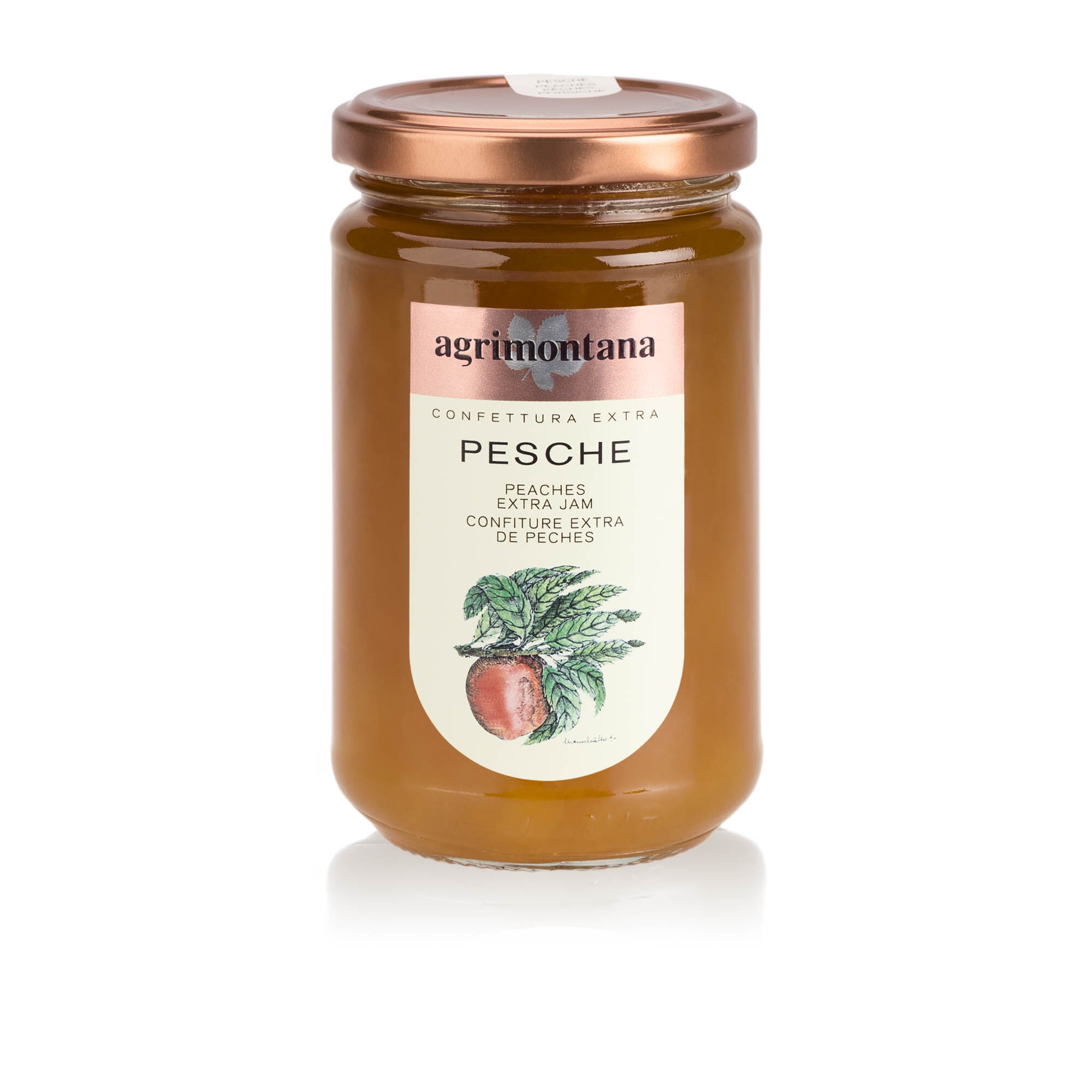 Confettura extra di Pesche Agrimontana da 350gr