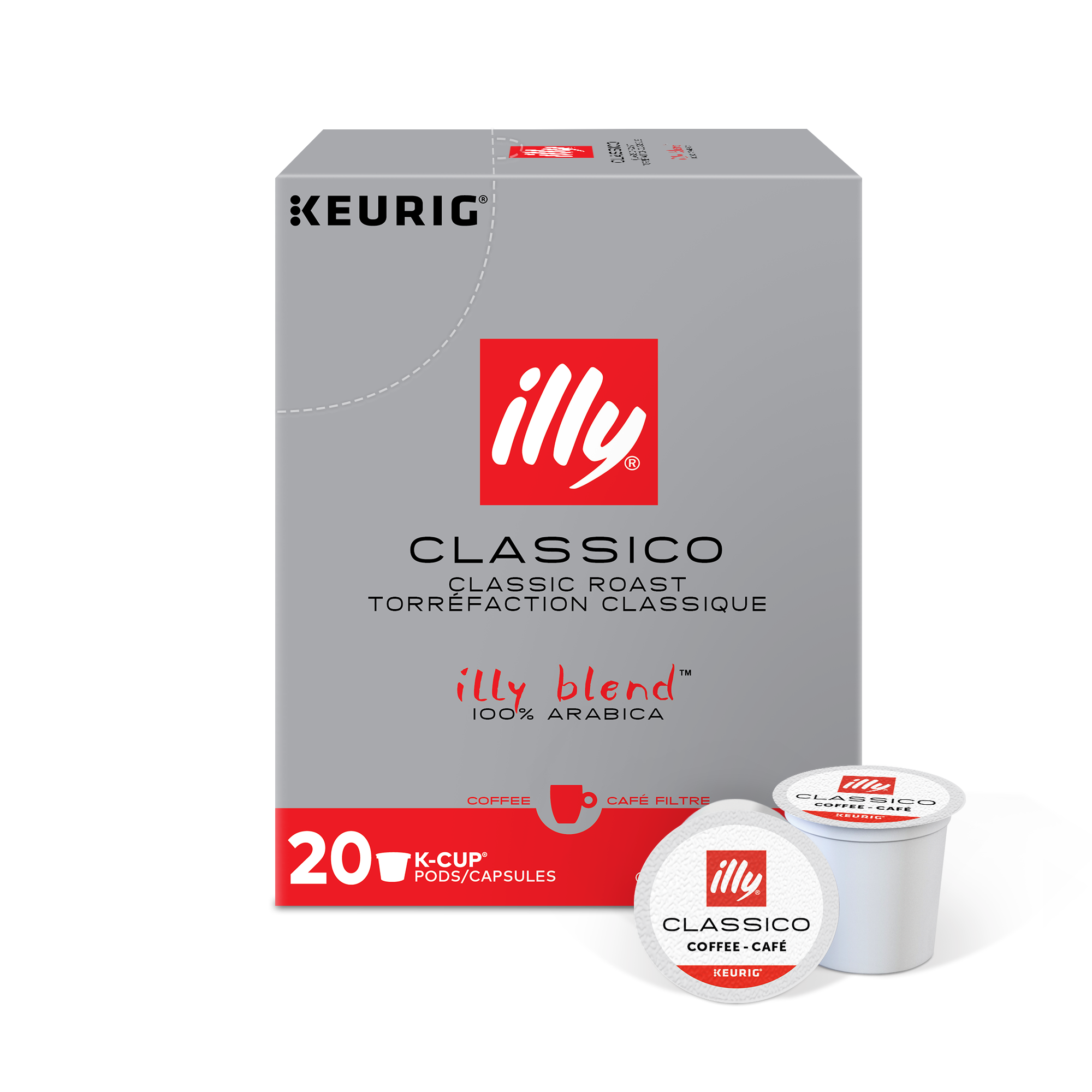 K-Cup® Pods - Classico Medium Roast - 20 K-Cup® Pods - illy