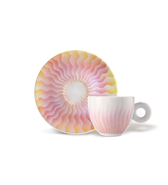 Set of 4 cappuccino cups - the Judy Chicago illy Art Collection