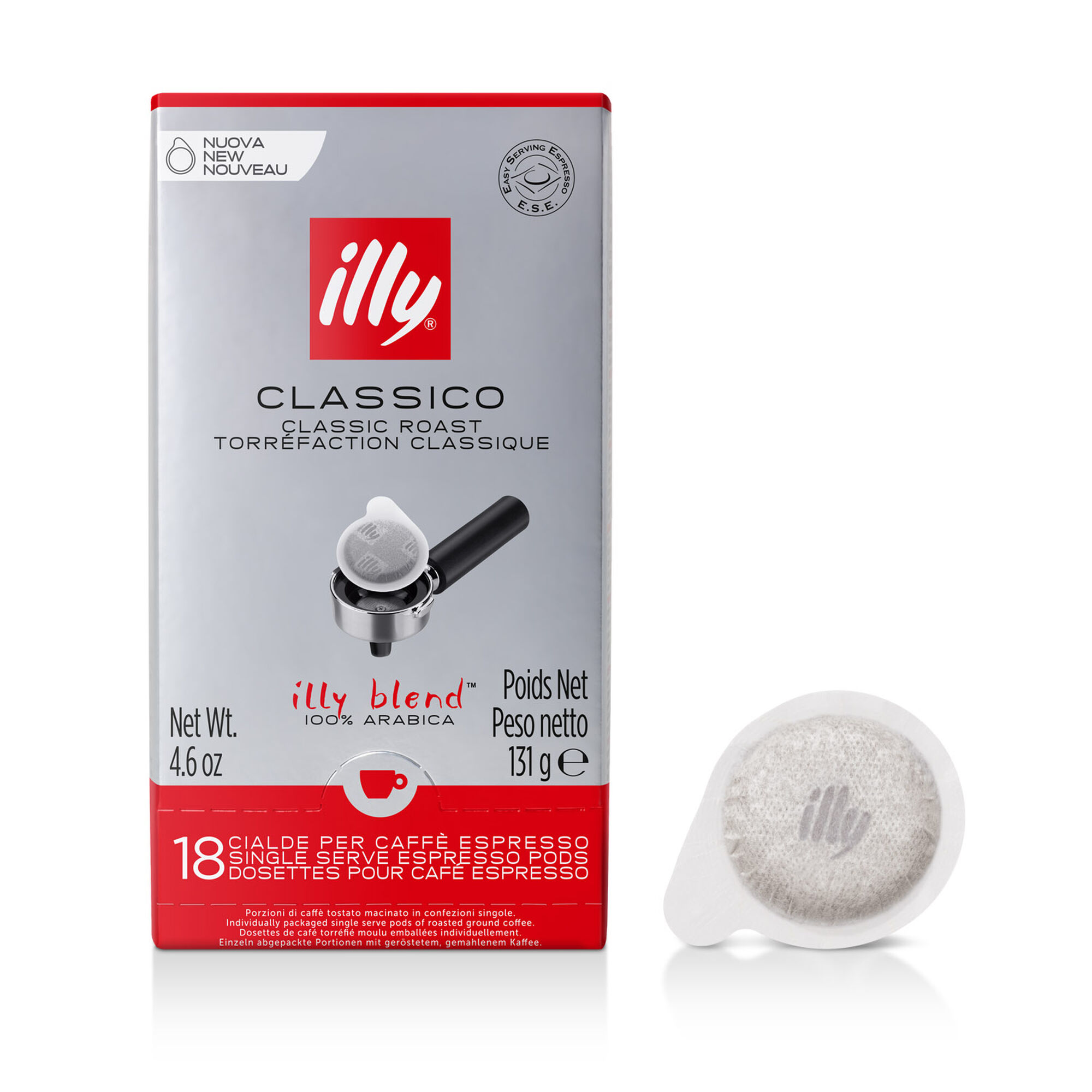 E.S.E Kaffeepads Classico Normale Röstung illy Shop