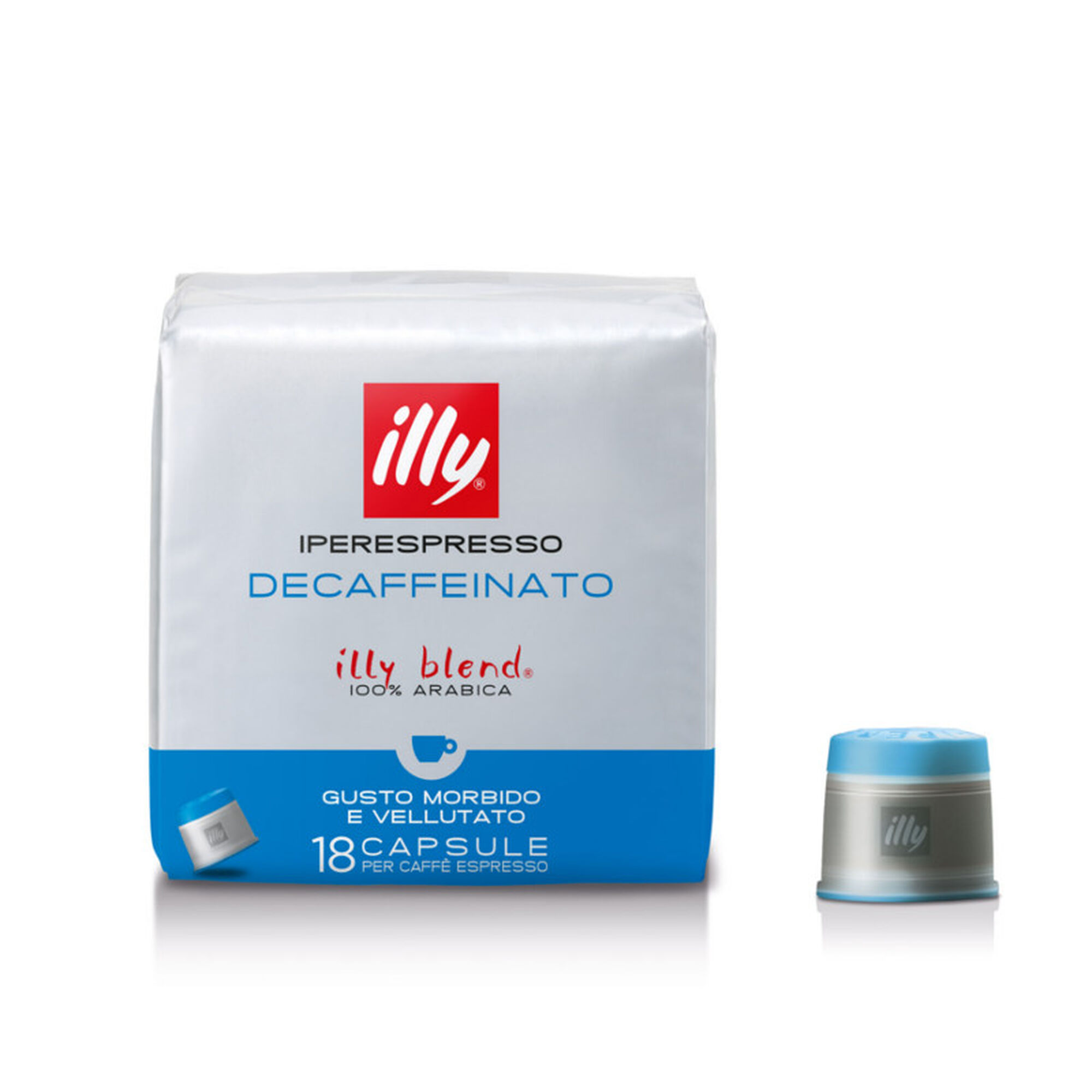 Entkoffeinierter Kaffee 18 Espresso Kaffeekapseln Illy Shop