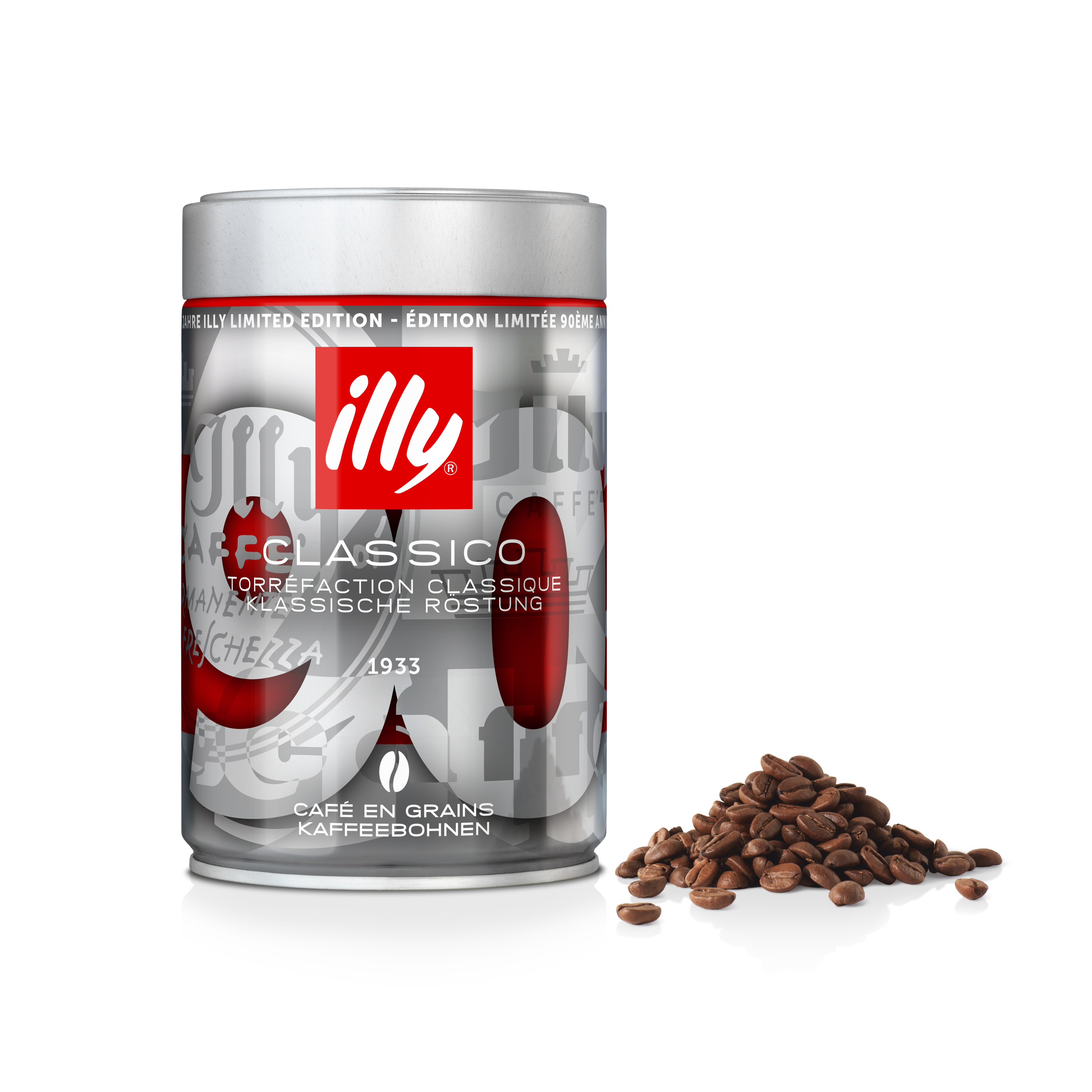 Koffiebonen - CLASSICO branding - 250 g – 90ste verjaardag illycaffè