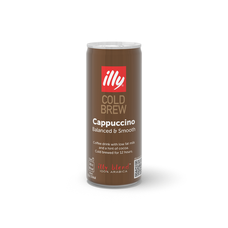 Cold Brew Cappuccino Coffee - illy Ready to Drink - 12 Pack