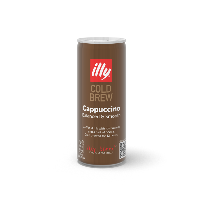 Cold Brew Cappuccino Coffee - illy Ready to Drink - 12 Pack