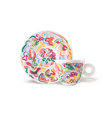 SET OF 2 CAPPUCCINO CUPS - SOL CALERO ART COLLECTION