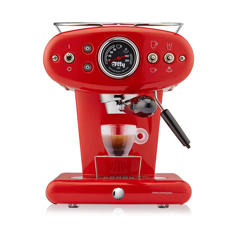 illy X1 iperEspresso Anniversary Machine - Espresso & Coffee - Red - Glass Espresso Cup