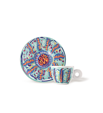 ENSEMBLE DE QUATRE TASSES À ESPRESSO - ILLY ART COLLECTION SOL CALERO