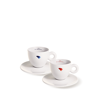 Set of 2 Cappuccino Cups - the Lee Ufan illy Art Collection