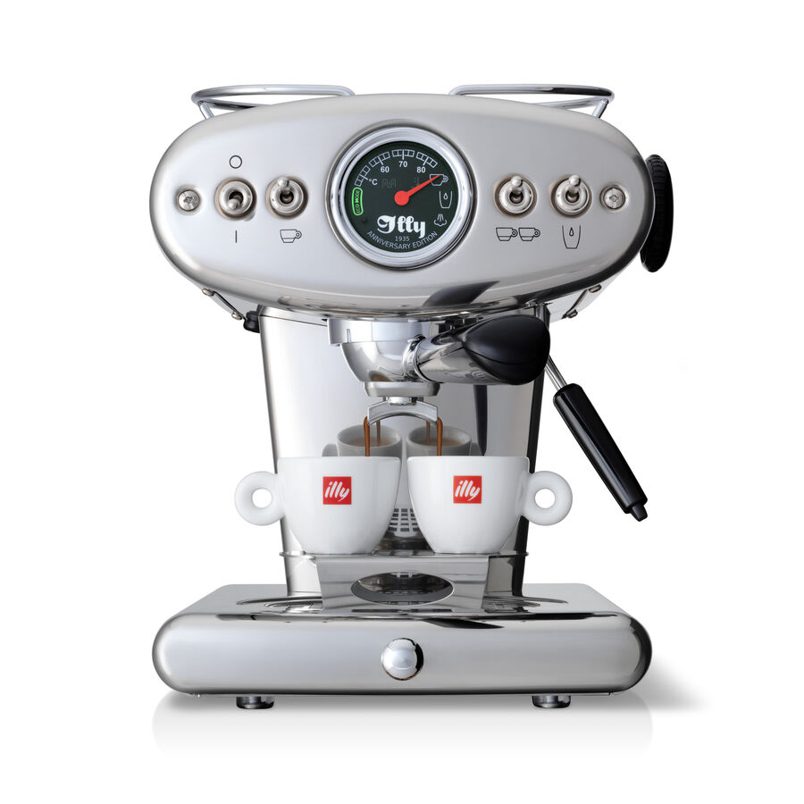 Macchina da caffè a cialde E.S.E. e macinato inox X1 illy