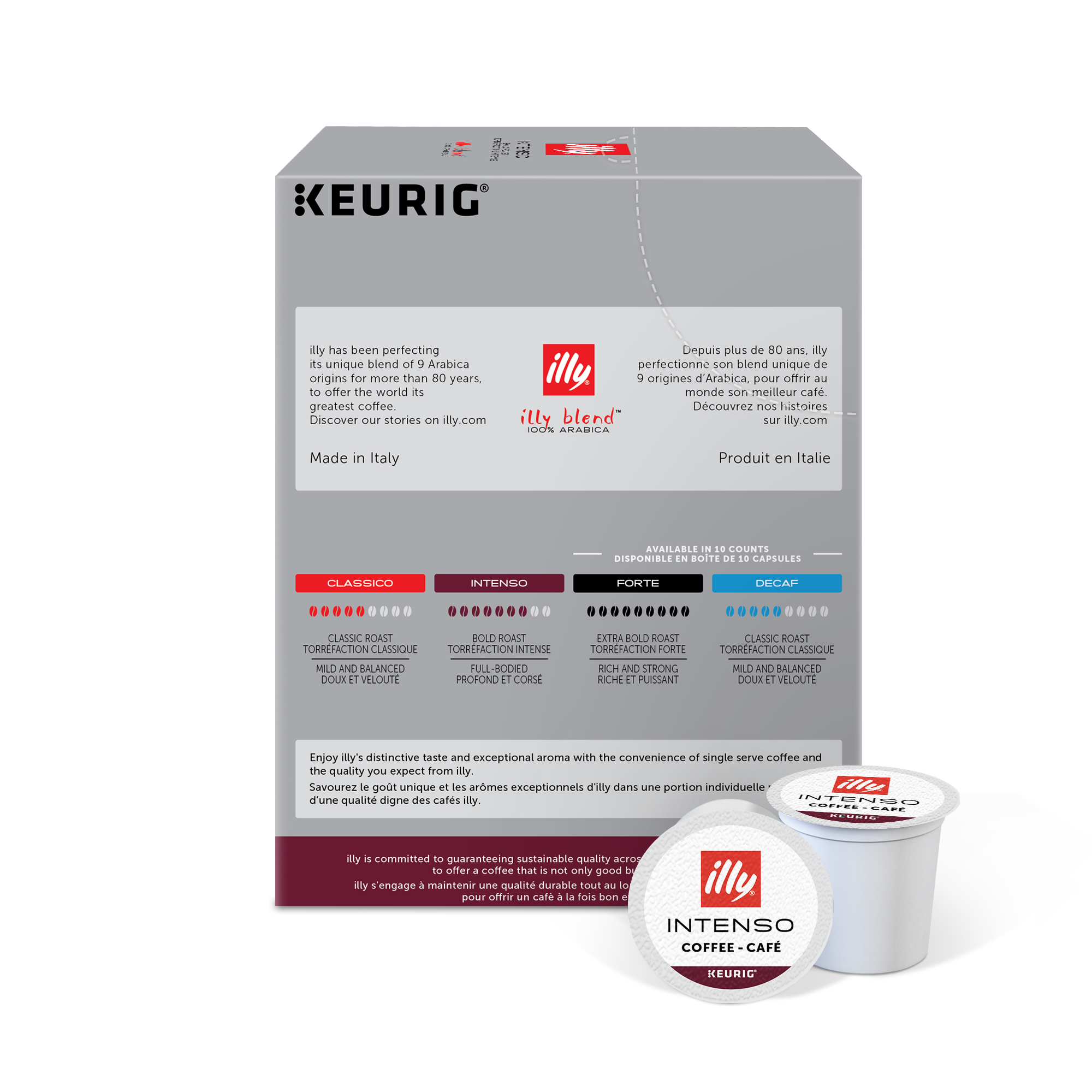 Keurig Compatible Capsules Illy K Cup Pods Intenso Illy Shop