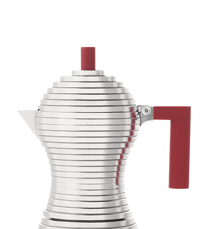 3-cup coffee pot – the Alessi Pulcina moka pot for induction hobs image number 1