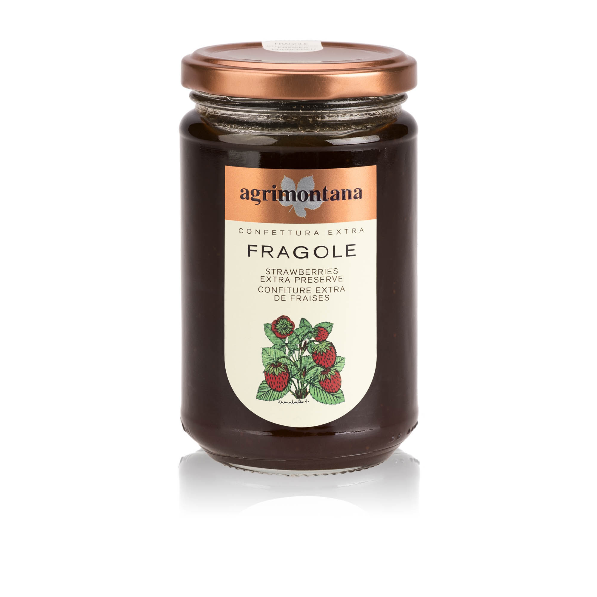 Confettura extra di Fragole Agrimontana da 350gr