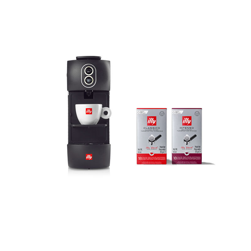 E.S.E. Pod Coffee New Year Machine Bundle - Black
