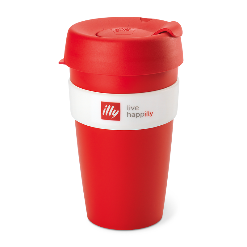 KeepCup Live Happilly Monochrome Red - Travel Coffee Cup