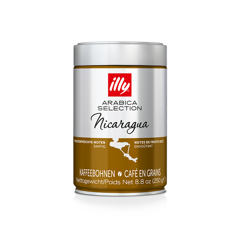 Caffe' in grani macinato Illy miscela Arabica Guatemala barattolo da 250 gr