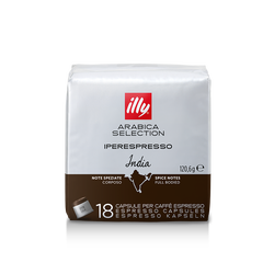 Café illy Cápsula Iperespresso Arabica Selection Índia - 18 un