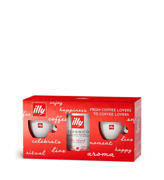 Set van Matteo Thun koffie- en espressokopjes in cadeauverpakking