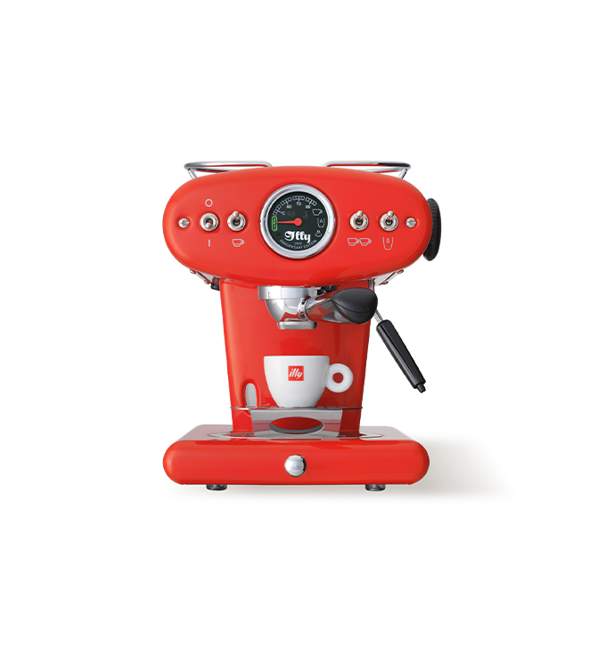 X1 Anniversary E.S.E. Pod & Ground Espresso Machine - Red