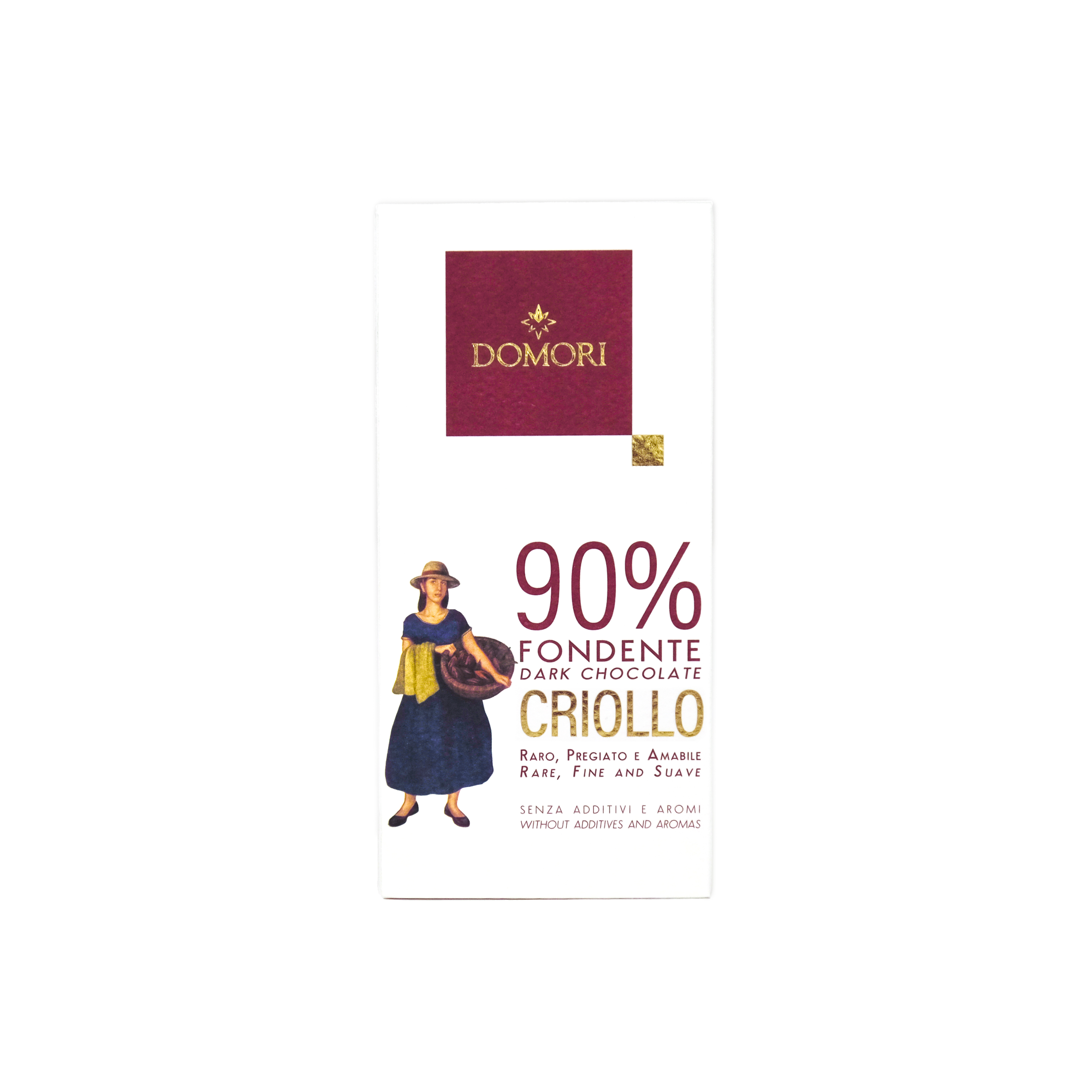 Tavoletta di cioccolato fondente 90% Criollo