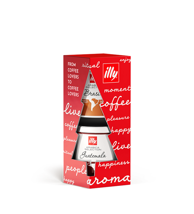 Cadeauverpakking met twee blikken koffie