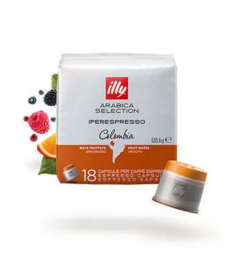 Café illy Cápsula Iperespresso Arabica Selection Colômbia - 18 un