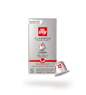 Café en capsules compatibles* - Lungo - torréfaction CLASSICO - 10 unités