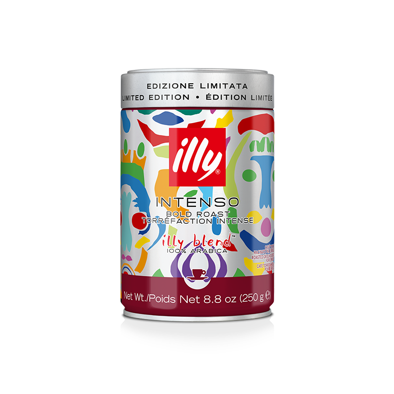 Illy Pot de 250gr de Café Moka Moulu Forte Toastée