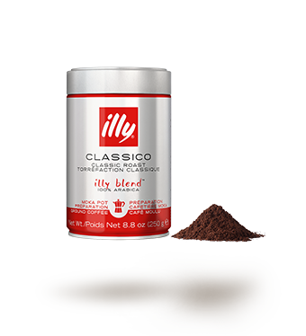 Caf&eacute; moulu moka - torr&eacute;faction CLASSICO pour cafeti&egrave;re italienne - 250 g
