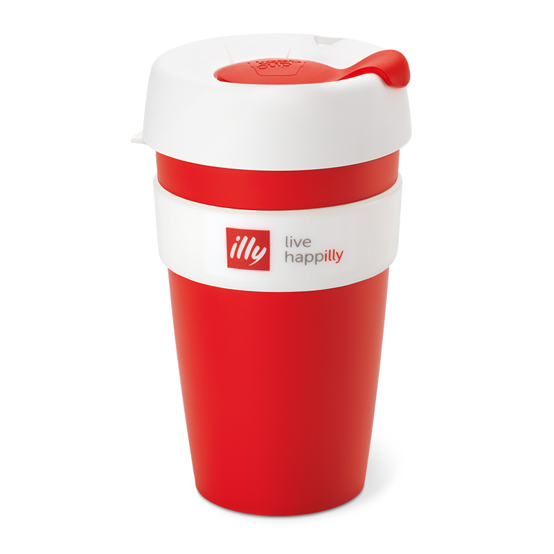 KeepCup Live Happilly Red & White - Travel Coffee Cup
