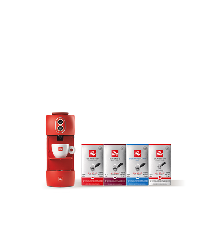 E.S.E. Pads Kaffeemaschine inkl. 4er Set Pads Classico, Intenso, Lungo und Entkoffeiniert image number 0