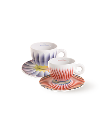 Set van 2 cappuccino kopjes - Judy Chicago illy Art Collection