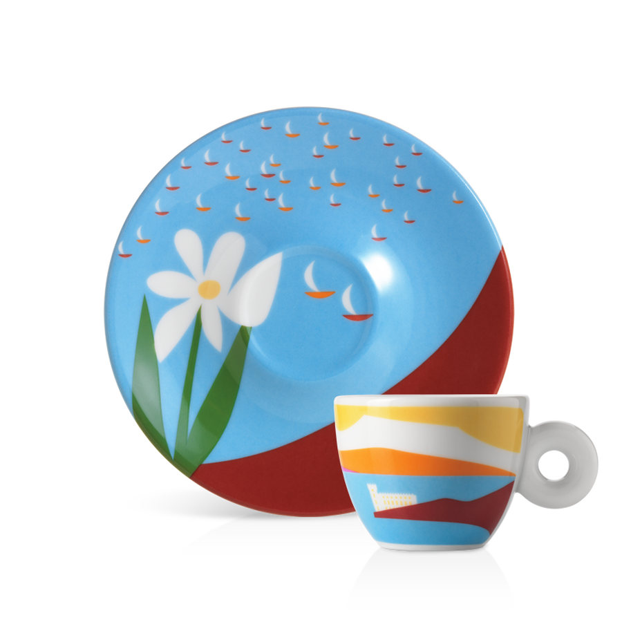 illy Art Collection Olimpia Zagnoli design dedicato alla Barcolana 2019 - tazzina da caff&egrave; espresso