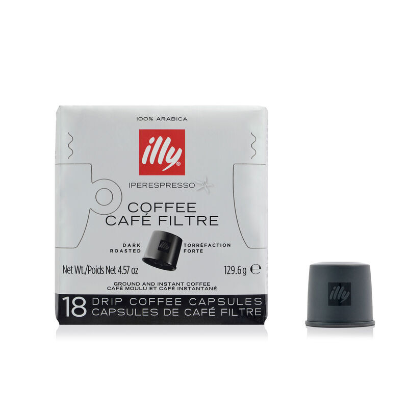 Capsules iperEspresso – Corsée – 18 capsules pour café filtre – illy