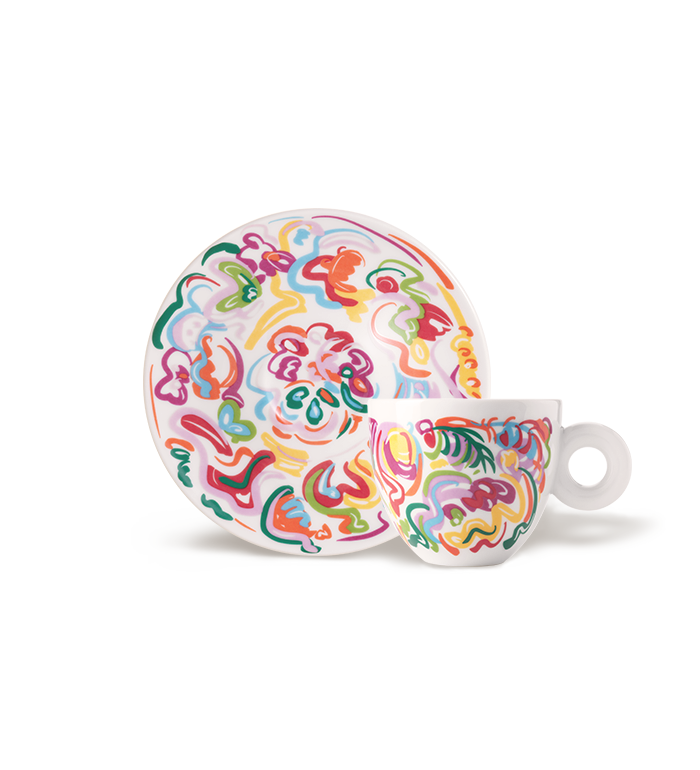 SET OF 4 CAPPUCCINO CUPS - SOL CALERO ART COLLECTION image number 1