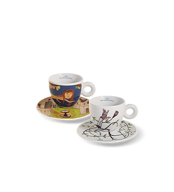 Set met 2 cappuccinokoppen - illy Art Collection voor de Biënnale 2022