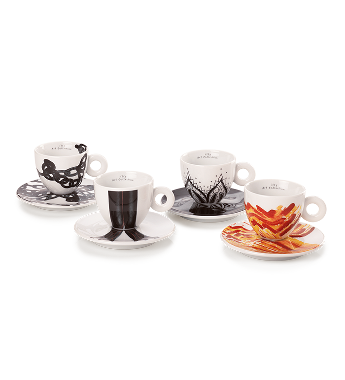SET MIT VIER CAPPUCINOTASSEN – GENESI ILLY ART COLLECTION  image number 4