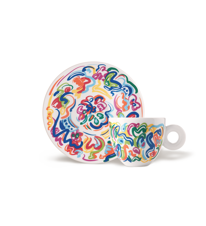 SET OF 4 CAPPUCCINO CUPS - SOL CALERO ART COLLECTION image number 0