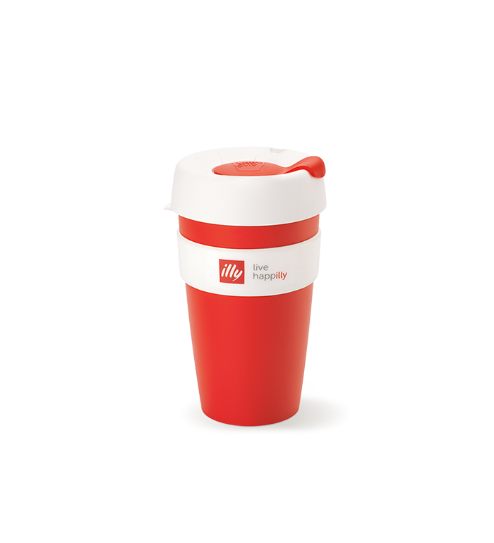 KeepCup Live Happilly Red & White - Travel Coffee Cup image number 0