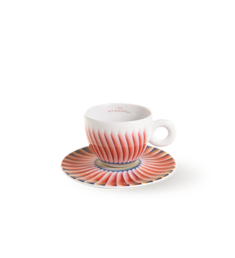 Set of 2 cappuccino cups - the  Judy Chicago illy Art Collection