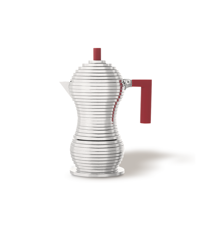 3-cup coffee pot – the Alessi Pulcina moka pot for gas hobs